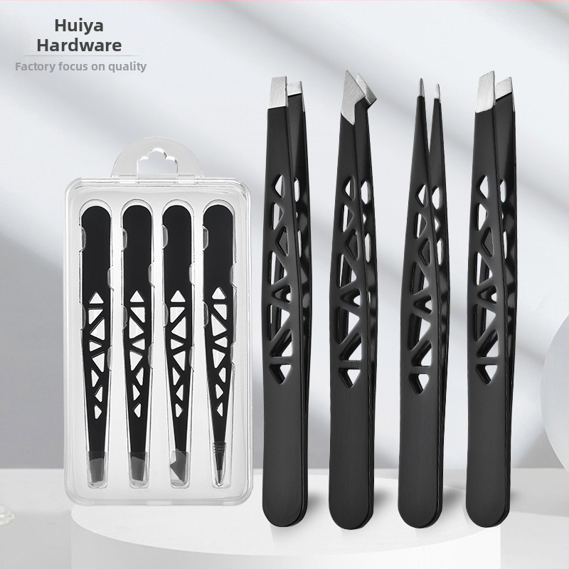 Nástroj na obočie – klip z nerezovej ocele, Huiya hardware; na vytrhávanie obočia, brady a sivých chĺpkov; vhodný pre všetky typy pleti; životnosť 5 rokov.