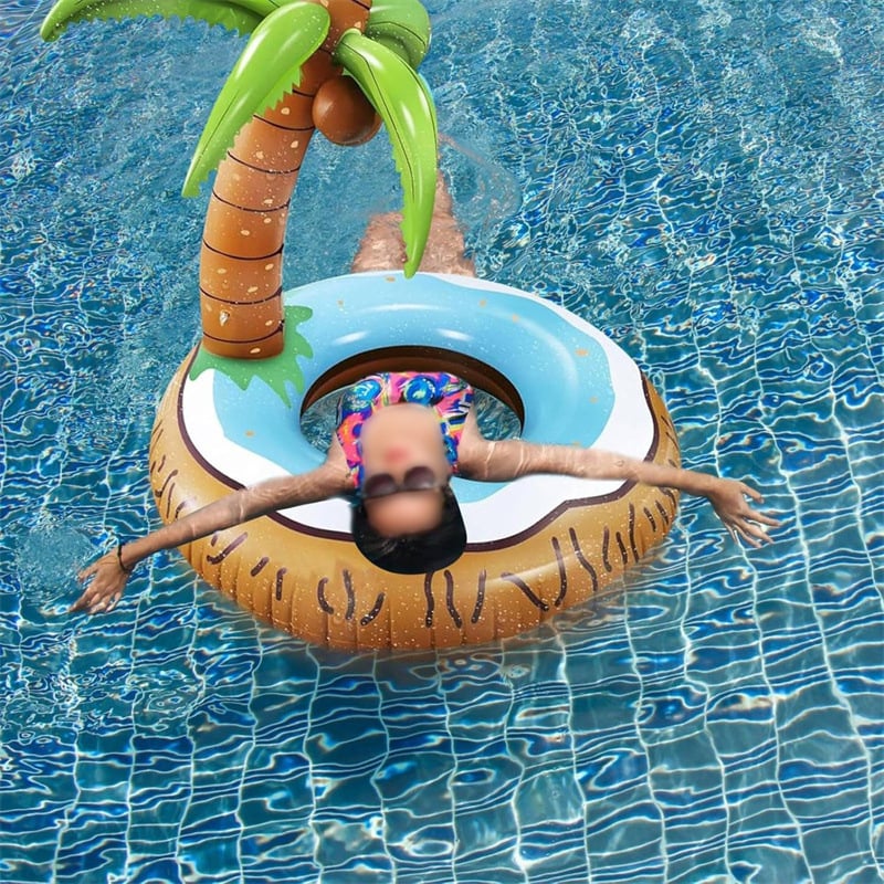 Naduvavajuća plivajuća ležaljka u obliku kokosovog drveta za vodu – PVC materijal; Marka Crown One Rich; Šifra proizvoda: Coconut tree floating bed; Kategorija: Drugo