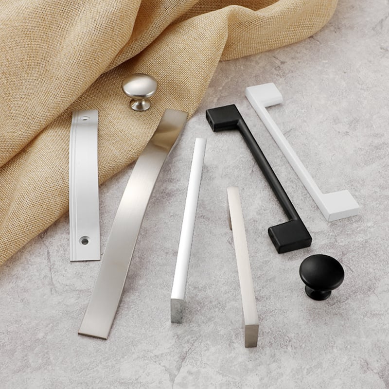 Drška za vrata ormara — aluminijska legura, oksidacijski završetak, model 777, marka Lianyang, moderni minimalistički stil