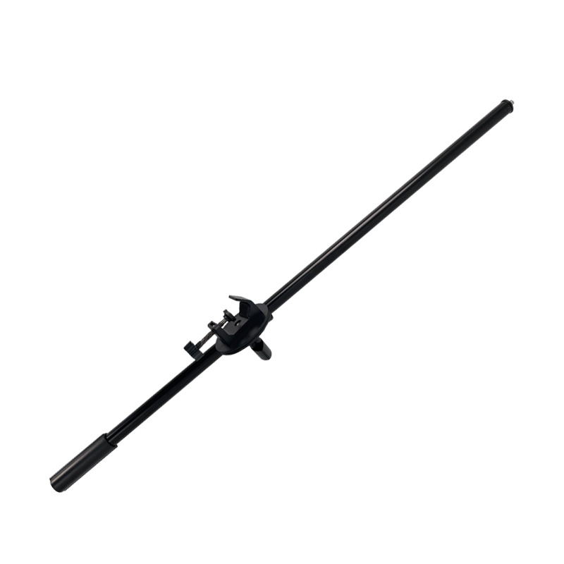 Τρίποδο δαπέδου με οριζόντια ράβδο για ζωντανές μεταδόσεις με tablet/κινητό, με επεκτεινόμενο βραχίονα. Υλικό: σιδερένιος σωλήνας; Φορτίο 2–5 kg; Διάμετρος σωλήνα 16–19 mm; Αριθμός κόμβων: 1; Βάρος: 180 g