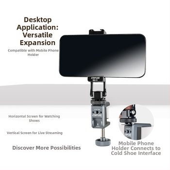 Fotografický stojan z hliníkovej zliatiny, 2-sekčný dizajn, nosnosť 1–3 kg, pracovná výška 50 mm, hmotnosť 105 g, značka Eivf log