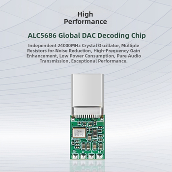 Adaptor DAC audio Type-C pentru telefoane mobile și PC-uri - Realtek ALC5686, Brand Alone, Model 5686 Transfer