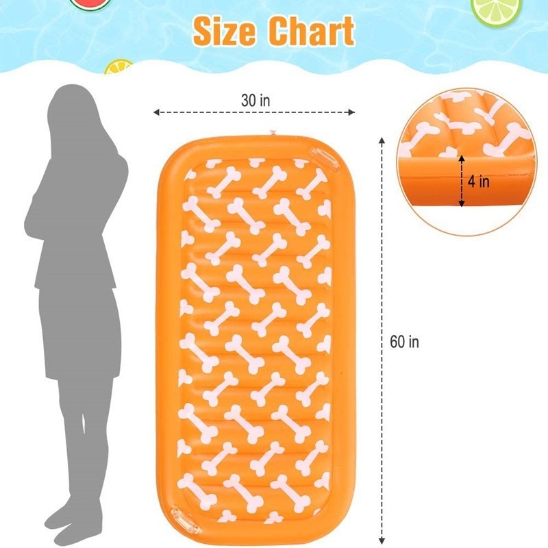 Felfújható PVC kutya úszó matrac medencéhez (környezeti szempontból barátságos PVC; kutyáknak; felfújható; medencéhez)