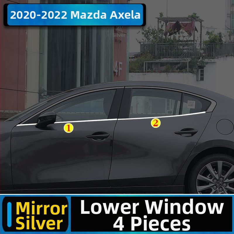 Mazda 3 Axela Súprava oknového lemovania, 2014–2023, dekoratívne pásy rámu dverí
