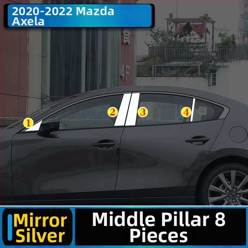 Mazda 3 Axela Súprava oknového lemovania, 2014–2023, dekoratívne pásy rámu dverí