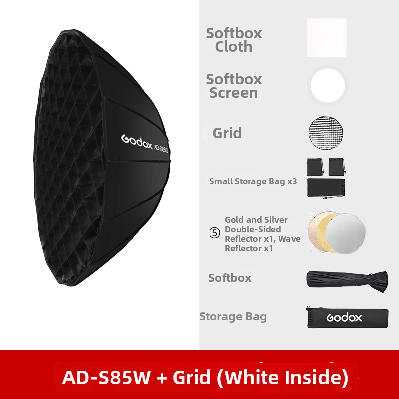 Soft light box AD-S85S od God cow, kompatibilné s AD400, materiál: Flocking