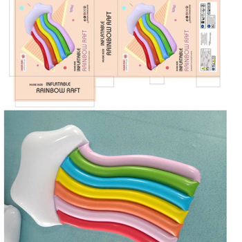 Cardinal felfújható medencei úszóágy, környezetbarát PVC, felhőmintázat