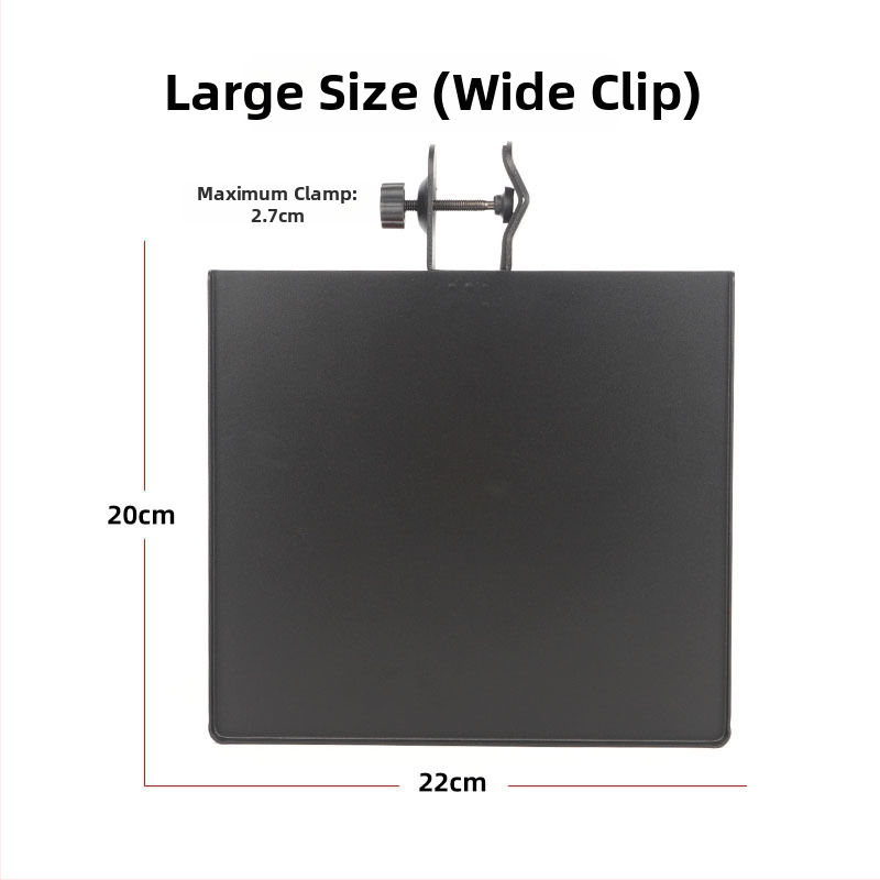 Kovový stojan na mikrofón s zásobníkom na zvukovú kartu, model Sound Card Tray, od HZM&C, pre live vysielanie