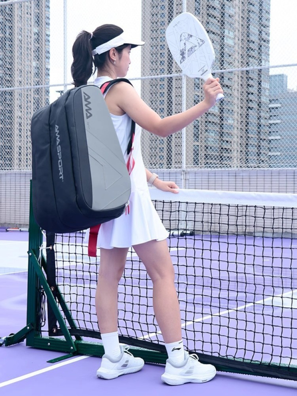 Amasport Padel ruksak s odvojenim pretincem za rekete - velika kapaciteta sportska torba za tenis i badminton