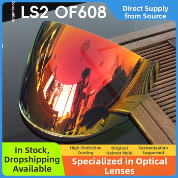 Šošovky prilby pre polový štít — modifikované šošovky prilby, kompatibilné s LS2 OF608, dostupná vlastná úprava