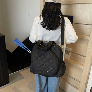 Multifunkcionális tenisztáska kültéri sportokra – kapacitás 20–35 L, oxford anyag, kockás mintázat, utcai divat stílus, uniszex