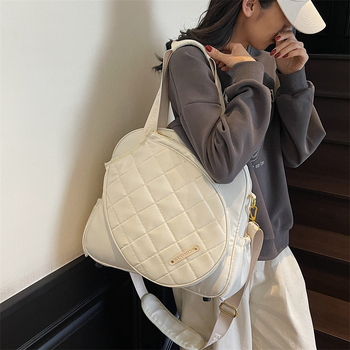 Multifunkcionális tenisztáska kültéri sportokra – kapacitás 20–35 L, oxford anyag, kockás mintázat, utcai divat stílus, uniszex