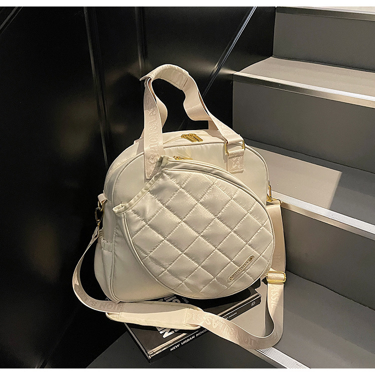 Multifunkcionális tenisztáska kültéri sportokra – kapacitás 20–35 L, oxford anyag, kockás mintázat, utcai divat stílus, uniszex