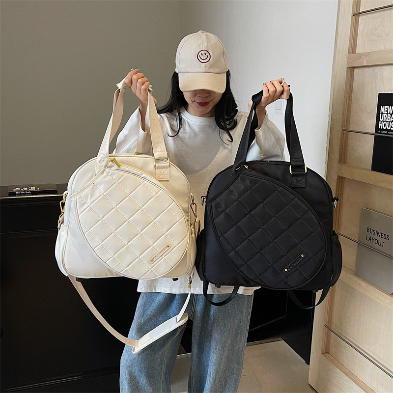 Multifunkcionális tenisztáska kültéri sportokra – kapacitás 20–35 L, oxford anyag, kockás mintázat, utcai divat stílus, uniszex