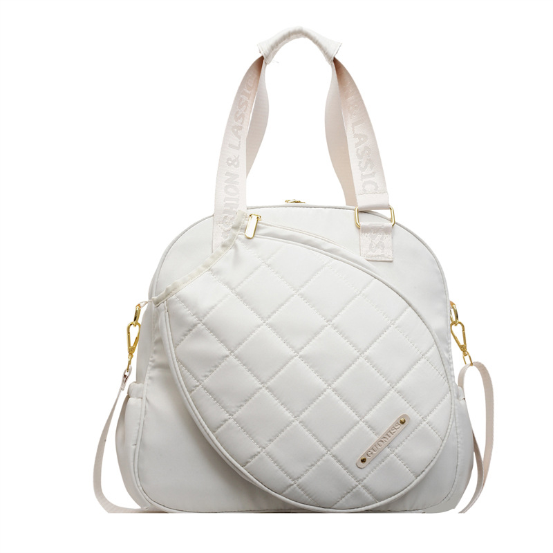 Multifunkcionális tenisztáska kültéri sportokra – kapacitás 20–35 L, oxford anyag, kockás mintázat, utcai divat stílus, uniszex