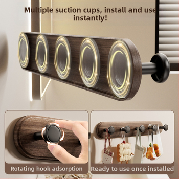 Hák na dvere so sacím kotúčom – bez vŕtania, ťažké zaťaženie, ABS materiál, pre dvere a okná, vstupná hala a spálňa, Dimitro