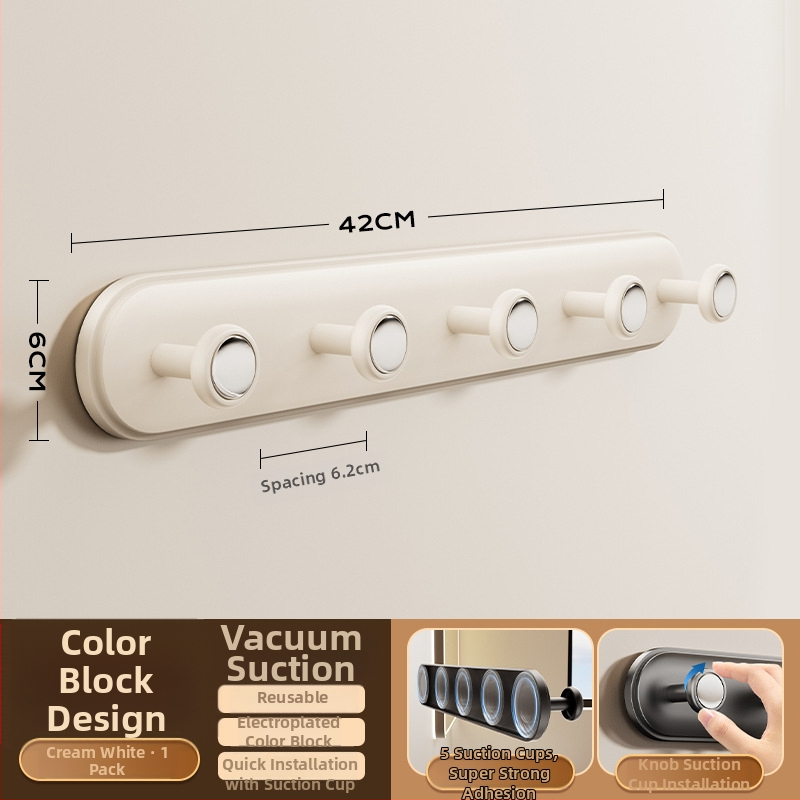 Hák na dvere so sacím kotúčom – bez vŕtania, ťažké zaťaženie, ABS materiál, pre dvere a okná, vstupná hala a spálňa, Dimitro