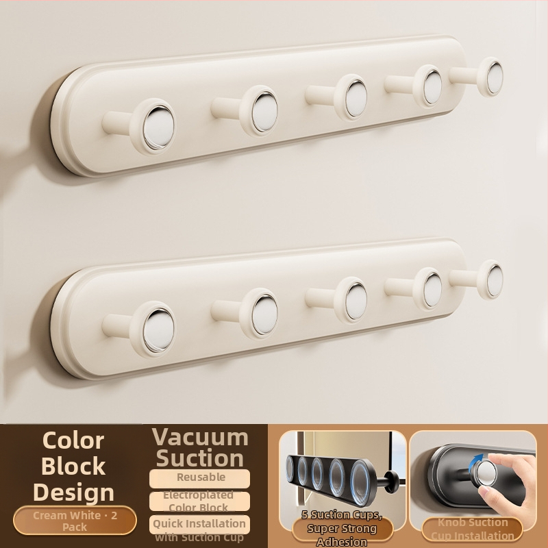 Hák na dvere so sacím kotúčom – bez vŕtania, ťažké zaťaženie, ABS materiál, pre dvere a okná, vstupná hala a spálňa, Dimitro