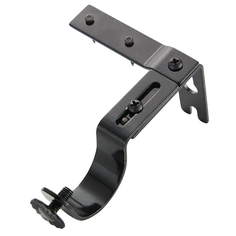 Vasból készült függönyrúd-tartó, vízálló, állítható, modern minimalista dizájn, univerzális tartó