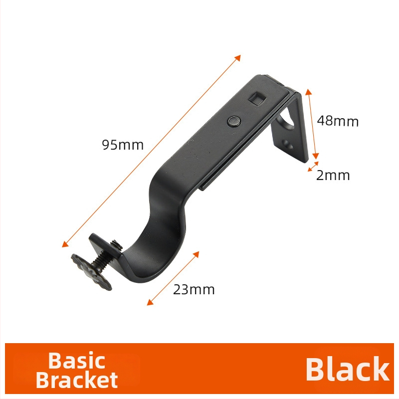 Železný držiak na tyč závesu, vodotesný, nastaviteľný, moderný minimalistický dizajn, univerzálny podporný rám