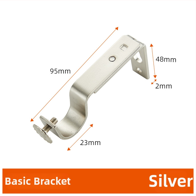 Železný držiak na tyč závesu, vodotesný, nastaviteľný, moderný minimalistický dizajn, univerzálny podporný rám