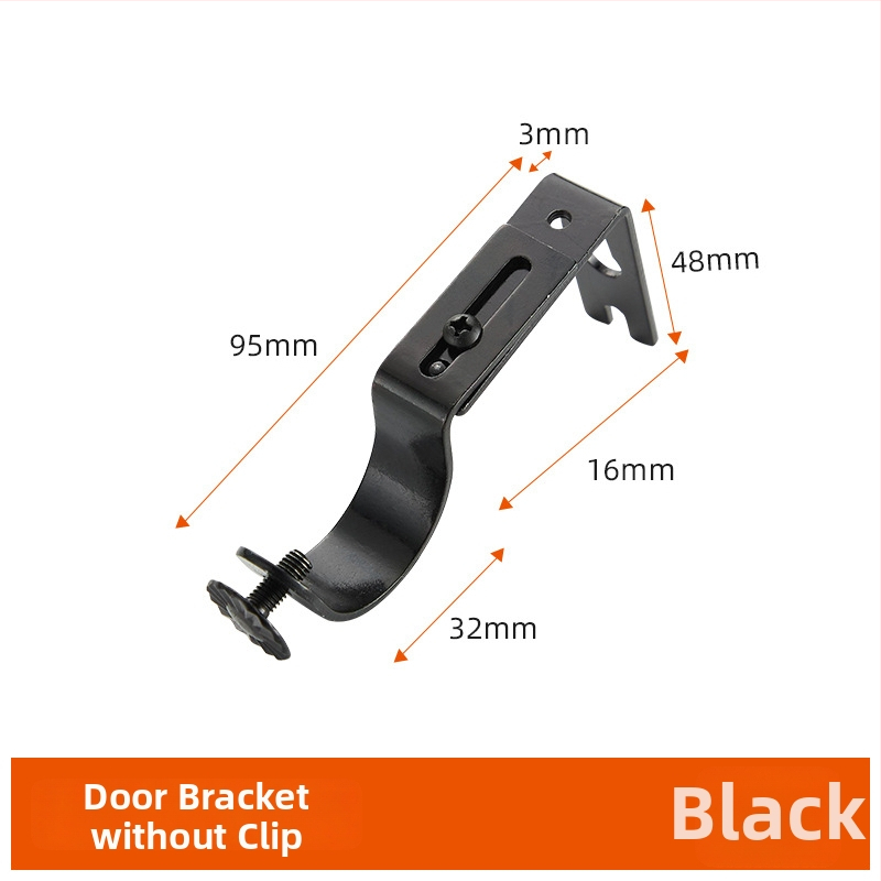 Železný držiak na tyč závesu, vodotesný, nastaviteľný, moderný minimalistický dizajn, univerzálny podporný rám