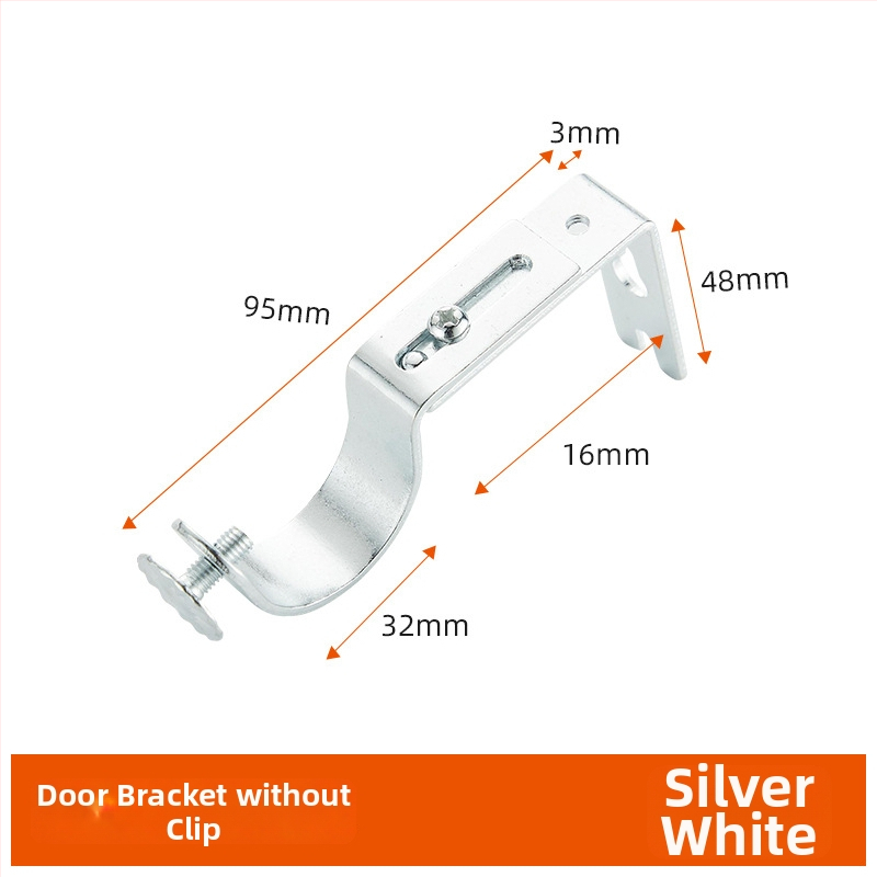 Železný držiak na tyč závesu, vodotesný, nastaviteľný, moderný minimalistický dizajn, univerzálny podporný rám