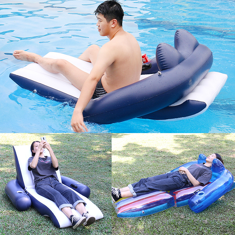 PVC napuhujući ležaj za vodu – plutajući krevet za plažu i vanjsku upotrebu
