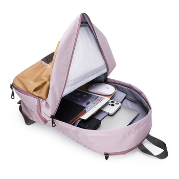 Unisex hátizsák kültéri sportokhoz, nylon anyagú, vízálló, 9 hüvelykes laptop tároló és légpárnás vállpántok