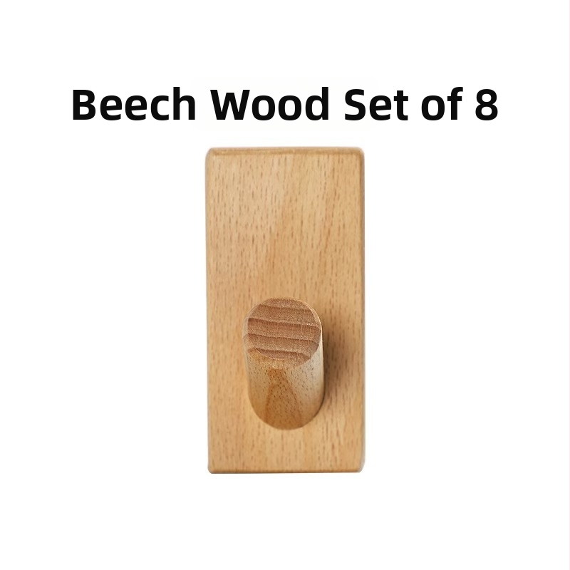 Drevený vešiak na kabáty, montáž za dverami, nástenné uloženie, Model MZGG00