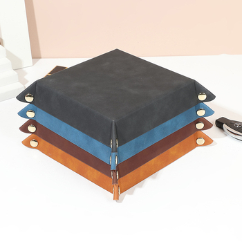 PU kožna kutija za pohranu nakita, sklopiva, kapacitet 1 L, otvoreni vrh, mogućnost slaganja