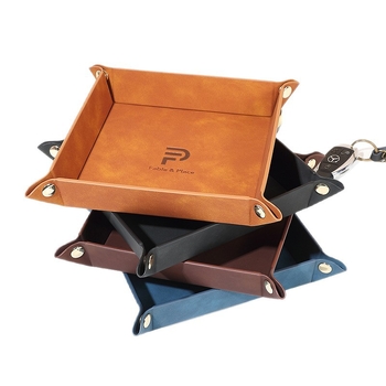 PU kožna kutija za pohranu nakita, sklopiva, kapacitet 1 L, otvoreni vrh, mogućnost slaganja