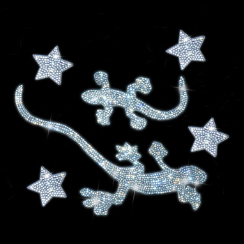 Naljepnica s karikaturalnim motivom, kristalno staklo, ljepilo za jednostavnu primjenu dekorativni sloj (Brand: Bright Flash; Materijal: Rhinestone glass; Ugradnja: Ljepilo; Vzor: Karikatura)