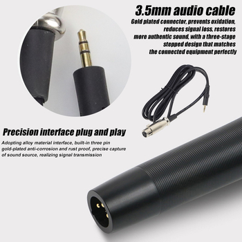 E300 Πυκνωτικό Μικρόφωνο για Οικιακή Εγγραφή και Ζωντανή Μετάδοση — Bluetooth 5.0, 20 Hz–20 kHz, SNR ≥60 dB, 5V