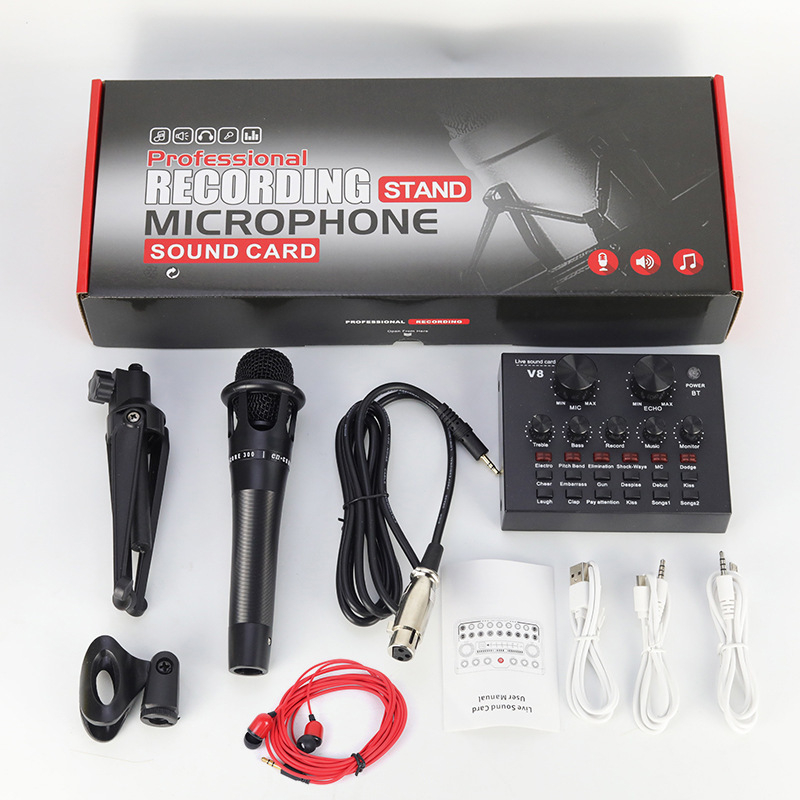 E300 Πυκνωτικό Μικρόφωνο για Οικιακή Εγγραφή και Ζωντανή Μετάδοση — Bluetooth 5.0, 20 Hz–20 kHz, SNR ≥60 dB, 5V