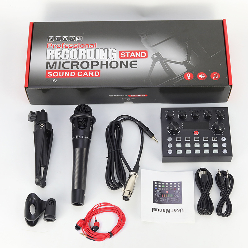 E300 Πυκνωτικό Μικρόφωνο για Οικιακή Εγγραφή και Ζωντανή Μετάδοση — Bluetooth 5.0, 20 Hz–20 kHz, SNR ≥60 dB, 5V