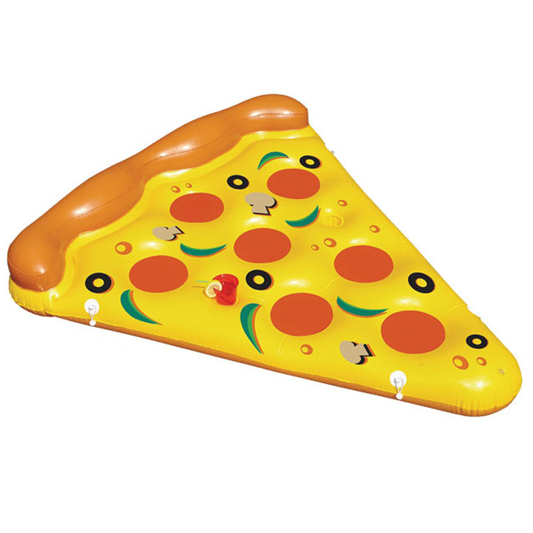 Pizza-tipu nadomještena plivajuća ležaljka, sklopiva, od ekološkog PVC-a Guangge