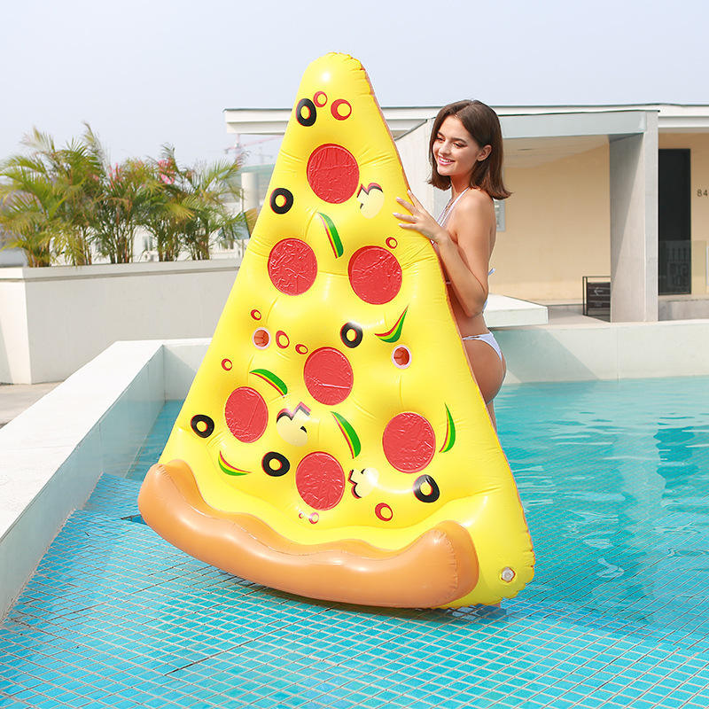 Pizza-tipu nadomještena plivajuća ležaljka, sklopiva, od ekološkog PVC-a Guangge