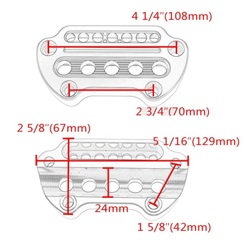 Скоба за измервателен панел за Harley‑Davidson 883/1200 — модел LS-521, марка LS, съвместим с 883/1200, предназначение: модифицирана фиксирана ръкохватка на приборите