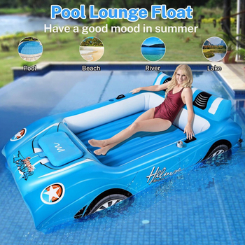 Saltea gonflabilă dublă pentru apă, cu spătar, din PVC ecologic, pentru piscină și plajă; marcă FY; fără mărci private licențiate; categorie: Altele.