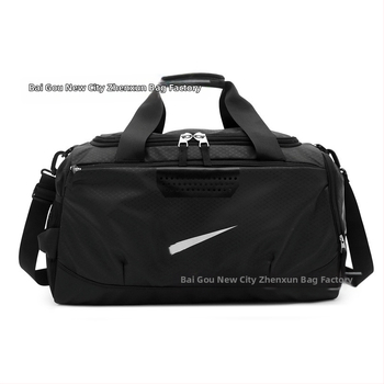 Sportska torba s odjeljkom za suho/mokro, velika kapaciteta, crossbody torba s natpisom, putna i fitness torba s jastučastim remenom
