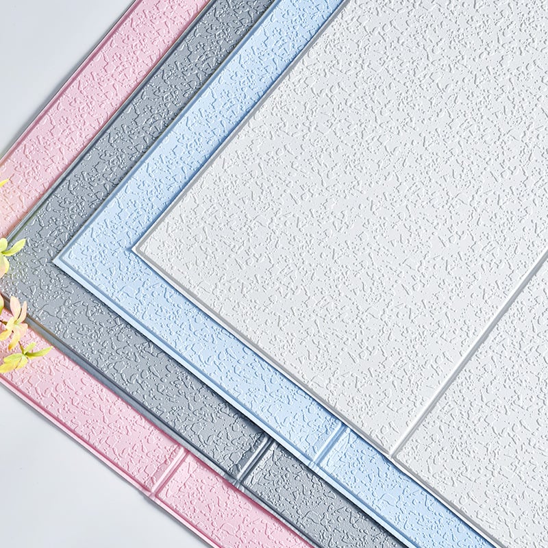 Стенно стикер - 3D самозалепващ, XPE пяна, водоустойчив, имитация на диатомова глина, 1 бр.