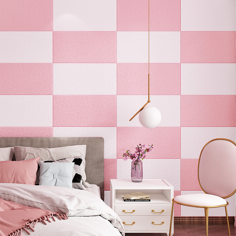 Стенно стикер - 3D самозалепващ, XPE пяна, водоустойчив, имитация на диатомова глина, 1 бр.