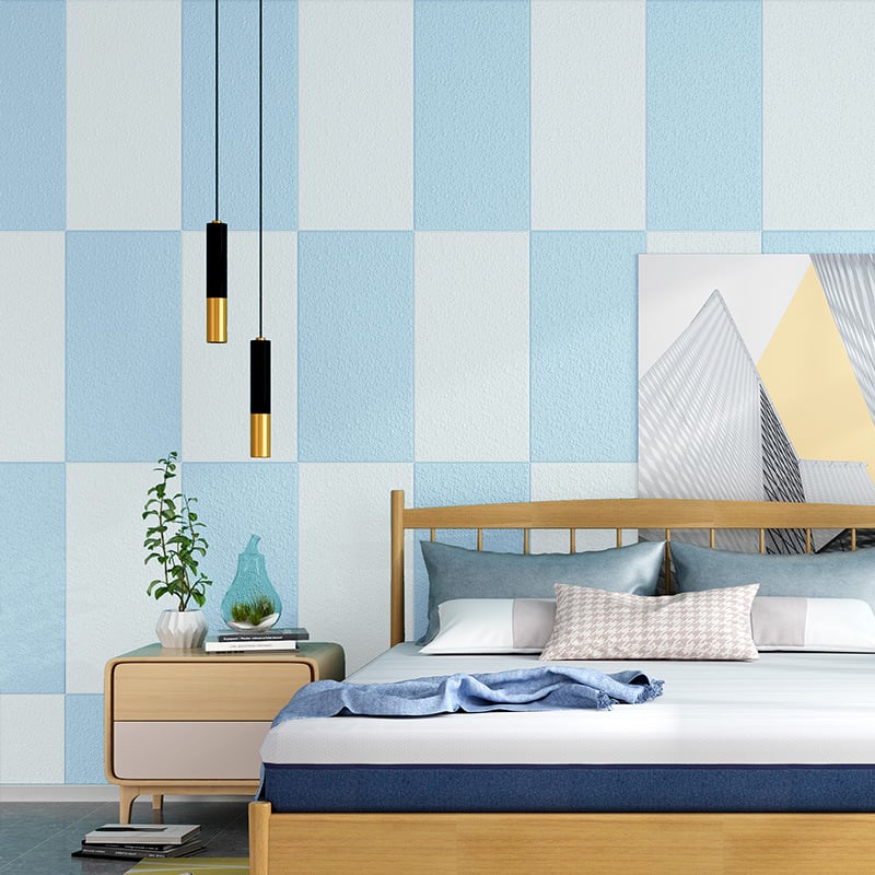 Стенно стикер - 3D самозалепващ, XPE пяна, водоустойчив, имитация на диатомова глина, 1 бр.