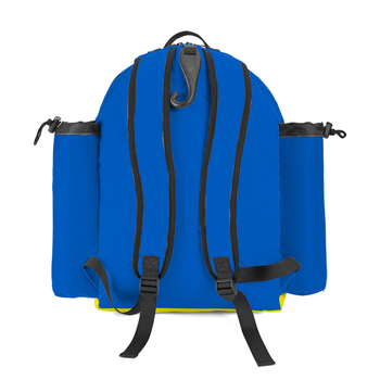 Rucsac sport cu motiv de mingi, din material tip pânză impermeabil și rezistent la uzură, capacitate extensibilă, bretele de umăr curbate, unisex