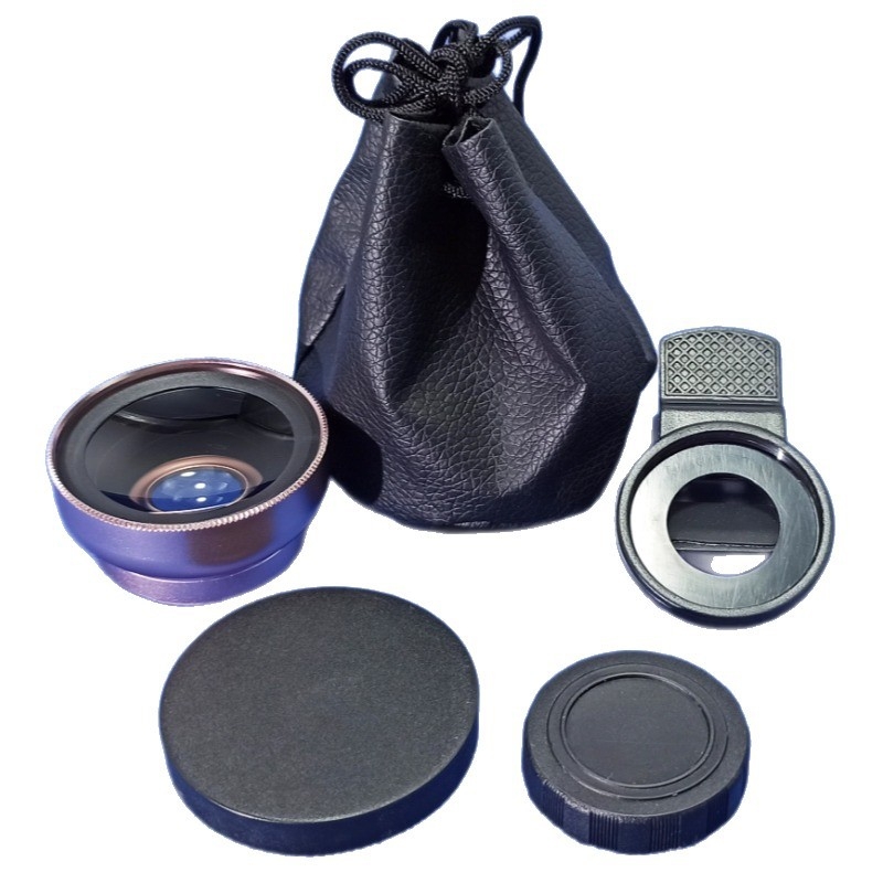 Οπτικός φακός για κινητά τηλέφωνα: 0.45x υπερ-ευρυγώνιος φακός + μακρο, δύο σε ένα, καθολικά συμβατός