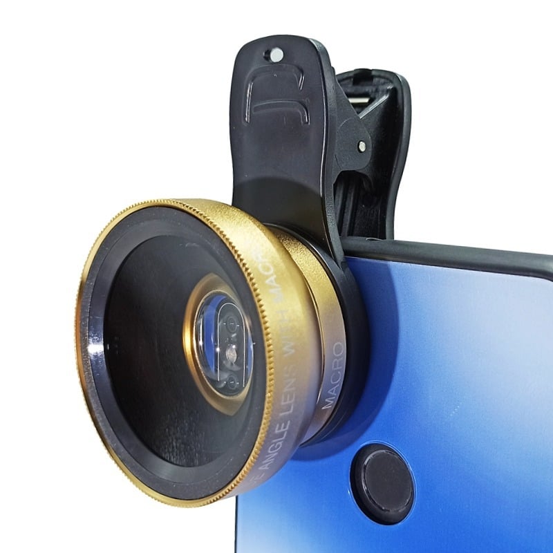 Οπτικός φακός για κινητά τηλέφωνα: 0.45x υπερ-ευρυγώνιος φακός + μακρο, δύο σε ένα, καθολικά συμβατός