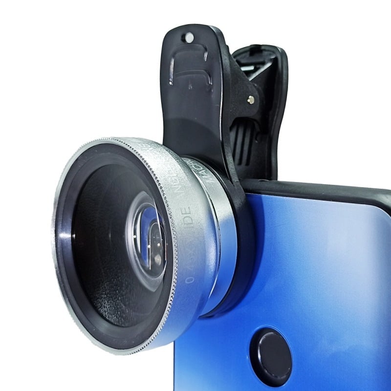 Οπτικός φακός για κινητά τηλέφωνα: 0.45x υπερ-ευρυγώνιος φακός + μακρο, δύο σε ένα, καθολικά συμβατός