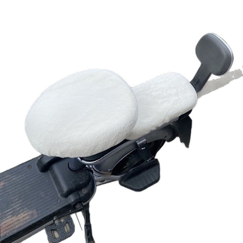 Покривка за седалка на електрически велосипед, плюшена материя, зимна употреба, без пълнител, без лого
