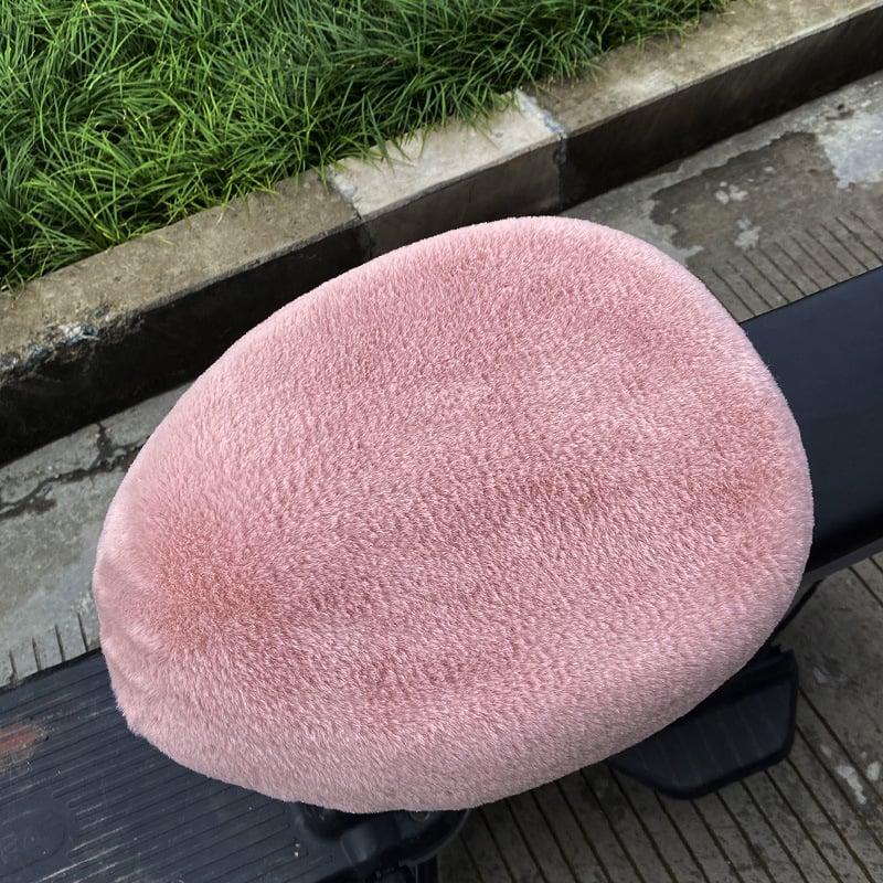 Покривка за седалка на електрически велосипед, плюшена материя, зимна употреба, без пълнител, без лого